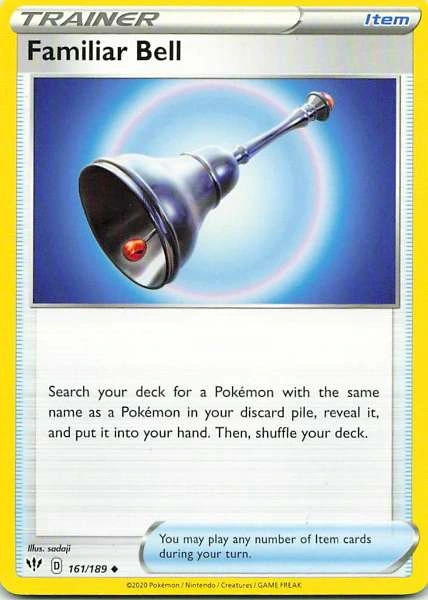 Familiar Bell - Sword & Shield—Darkness Ablaze #161/189