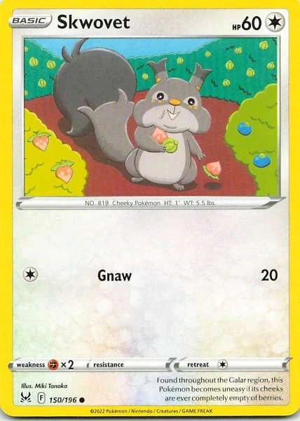 Skwovet - Sword & Shield—Lost Origin #150/196