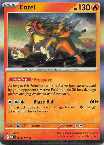 Entei - Obsidian Flames #030/197