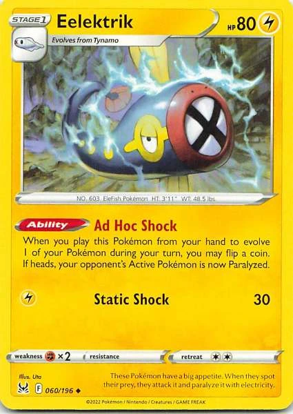 Eelektrik - Sword & Shield: Lost Origin #060/196