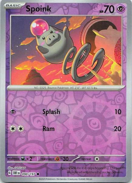 Spoink - Obsidian Flames #090/197