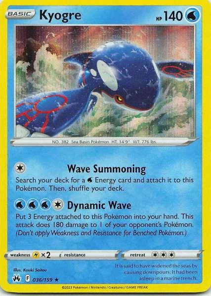 Kyogre - Crown Zenith #036/159