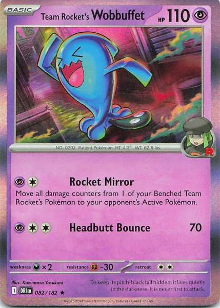 Team Rocket's Wobbuffet - Double Crisis #082/182