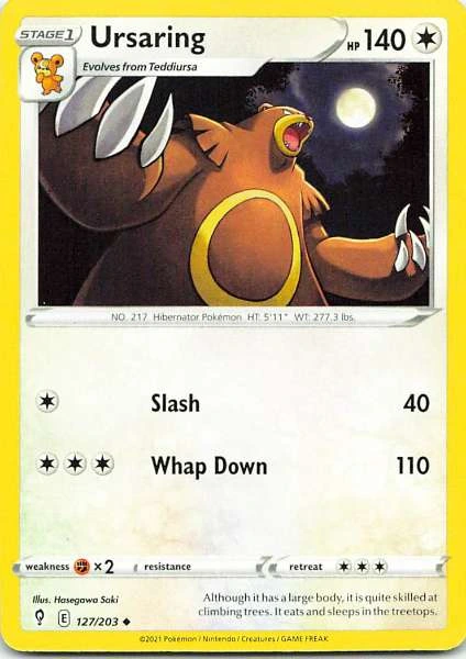 Ursaring - Evolving Skies #127/203