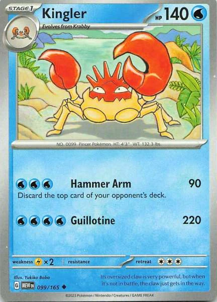 Kingler - 151 #099/165