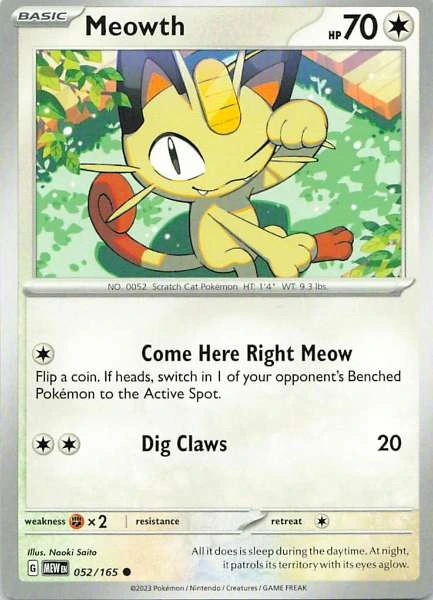 Meowth - 151 #052/165