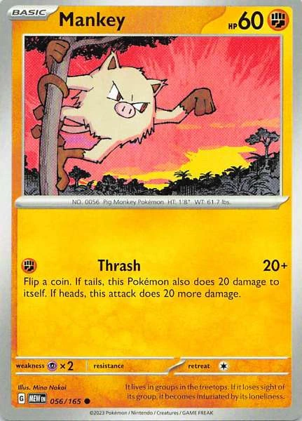 Mankey - 151 #056/165