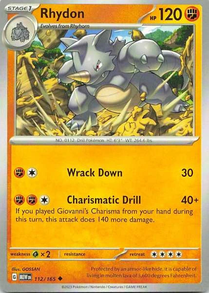 Rhydon - 151 #112/165