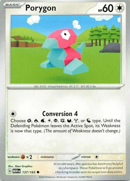 Porygon - 151 #137/165