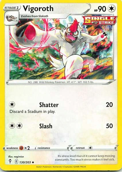 Vigoroth - Evolving Skies #130/203