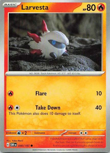 Larvesta - Obsidian Flames #040/197