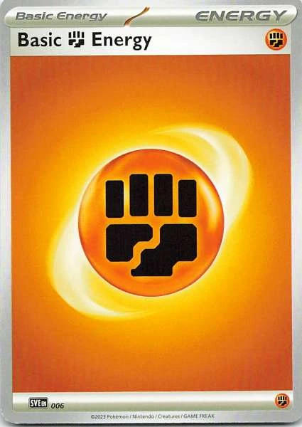 Basic Fighting Energy - Scarlet & Violet Energy #006