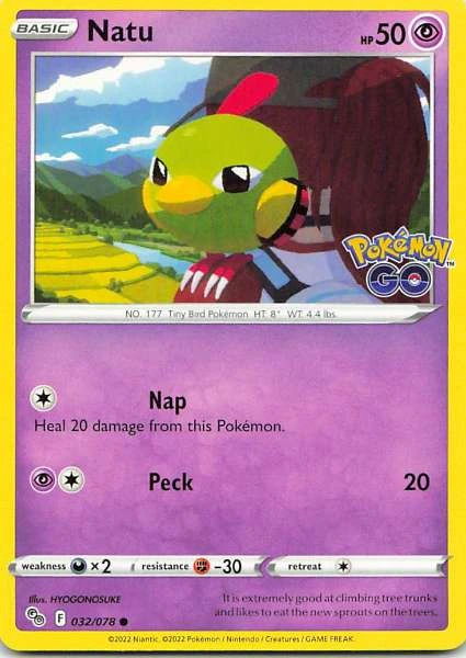 Natu - Pokémon GO #032/078