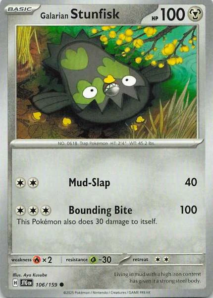 Galarian Stunfisk - Pokémon SV09: Journey Together #106/159