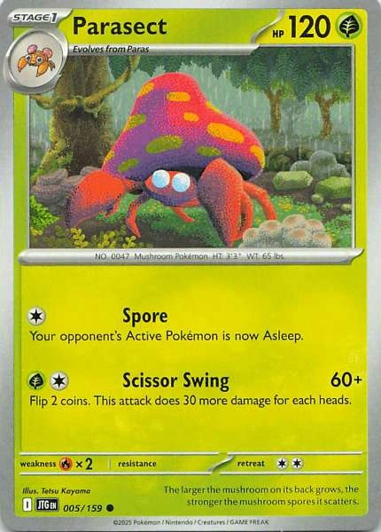Parasect - Scarlet & Violet: Journey Together #005/159