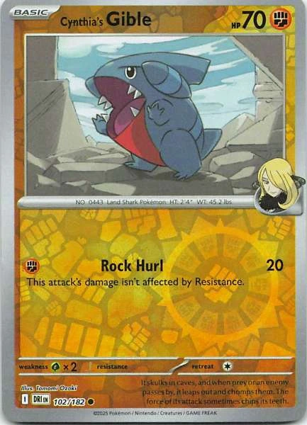 Cynthia's Gible - DRI #102/182