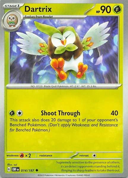 Dartrix - Obsidian Flames #014/197