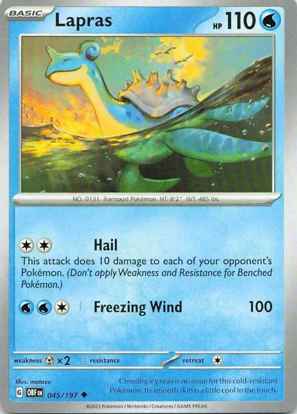 Lapras - Obsidian Flames #045/197