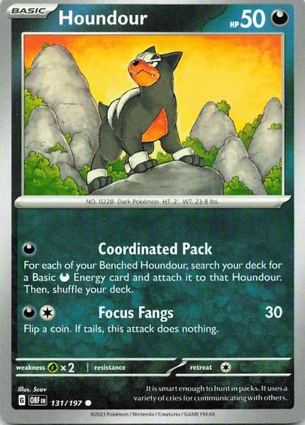 Houndour - Obsidian Flames #131/197