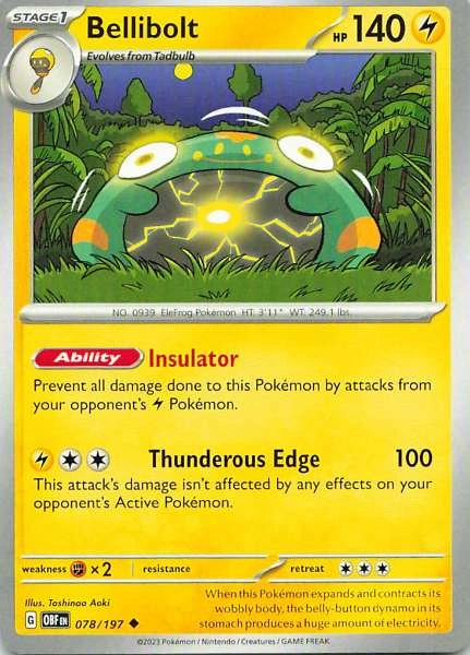 Bellibolt - Obsidian Flames #078/197