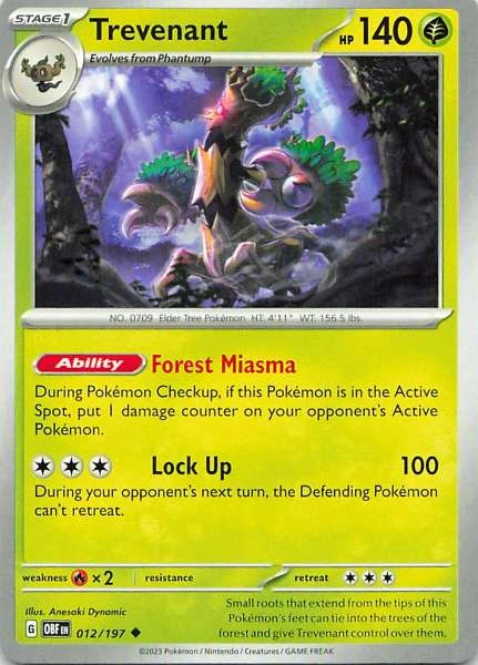 Trevenant - Obsidian Flames #012/197