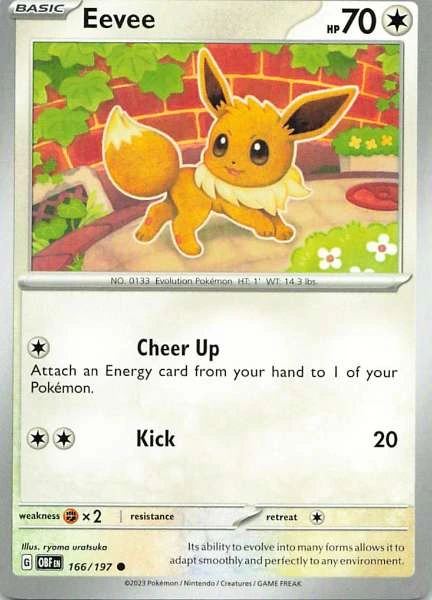 Eevee - Obsidian Flames #166/197