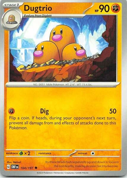 Dugtrio - Obsidian Flames #104/197