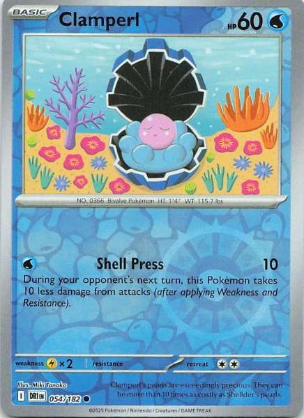 Clamperl - Scarlet & Violet: Destined Rivals #054/182