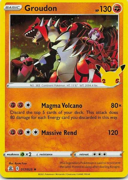 Groudon - Celebrations #017/025