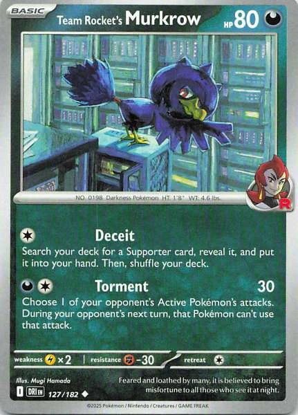 Team Rocket's Murkrow - Stellar Crown #127/182
