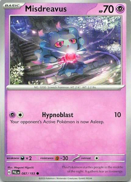 Misdreavus - Paldea Evolved #087/193