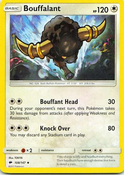 Bouffalant - Burning Shadows #108/147