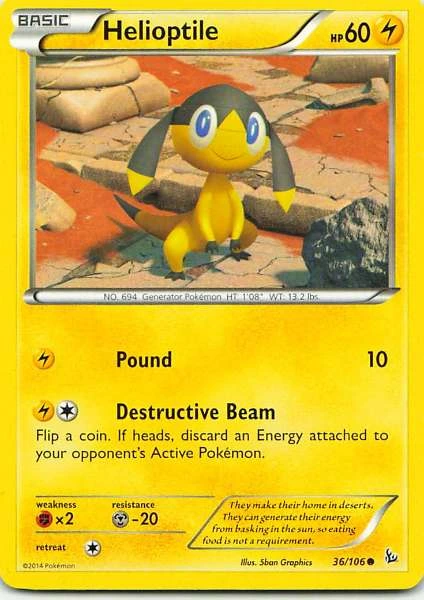 Helioptile - Flashfire #36/106