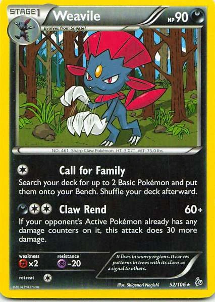 Weavile - Flashfire #52/106