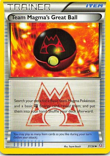 Team Magma's Great Ball - Double Crisis #31/34