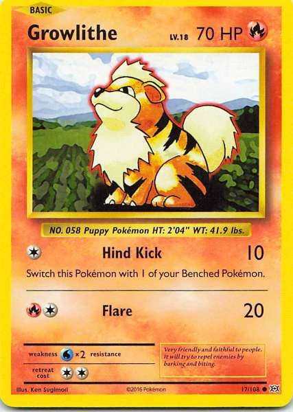 Growlithe - Evolutions #17/108