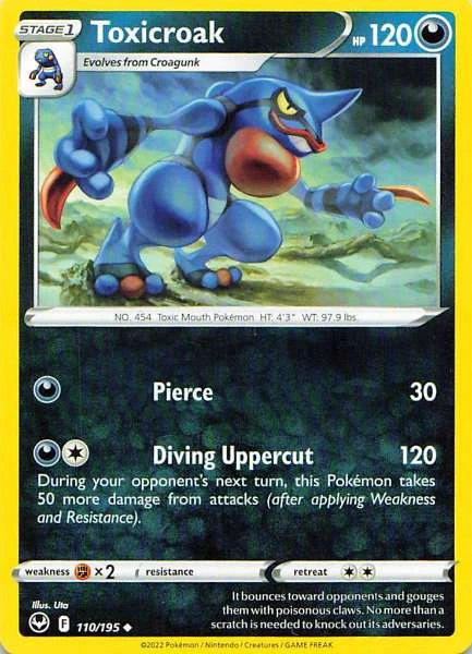 Toxicroak - Silver Tempest #110/195