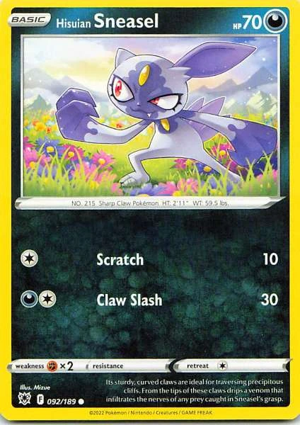 Hisuian Sneasel - Astral Radiance #092/189