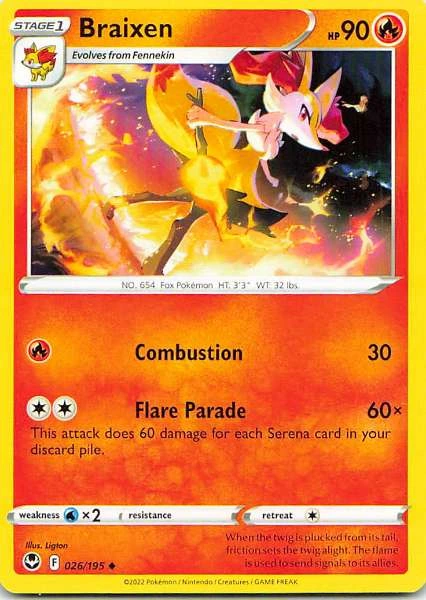 Braixen - Silver Tempest #026/195