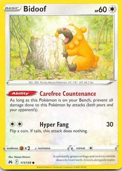 Bidoof - Crown Zenith #111/159
