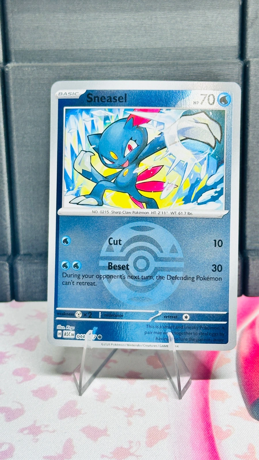 Sneasel #044 (dusk ball & energy symbol) - Ascended Heroes