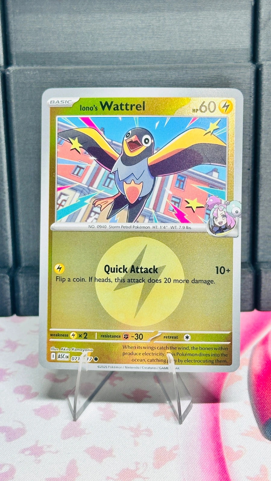 Iono’s Wattrel #071 (energy symbol) - Ascended Heroes