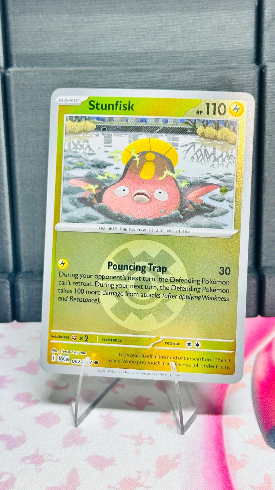 Stunfisk #062 (quick ball & energy symbol) - Ascended Heroes