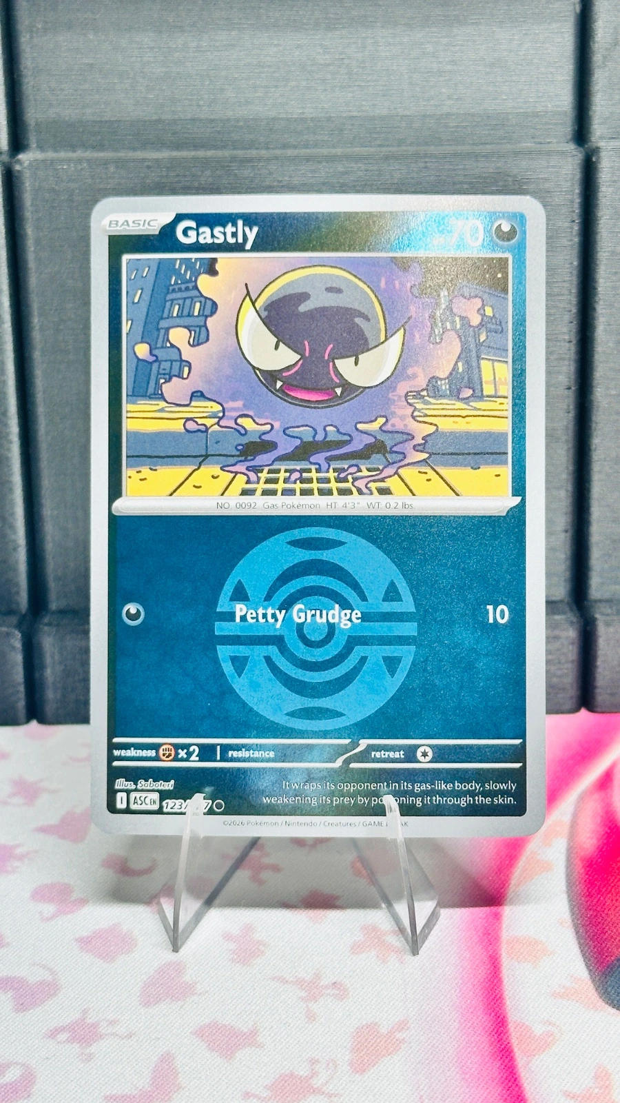 Gastly #123 (dusk ball & energy symbol) - Ascended Heroes