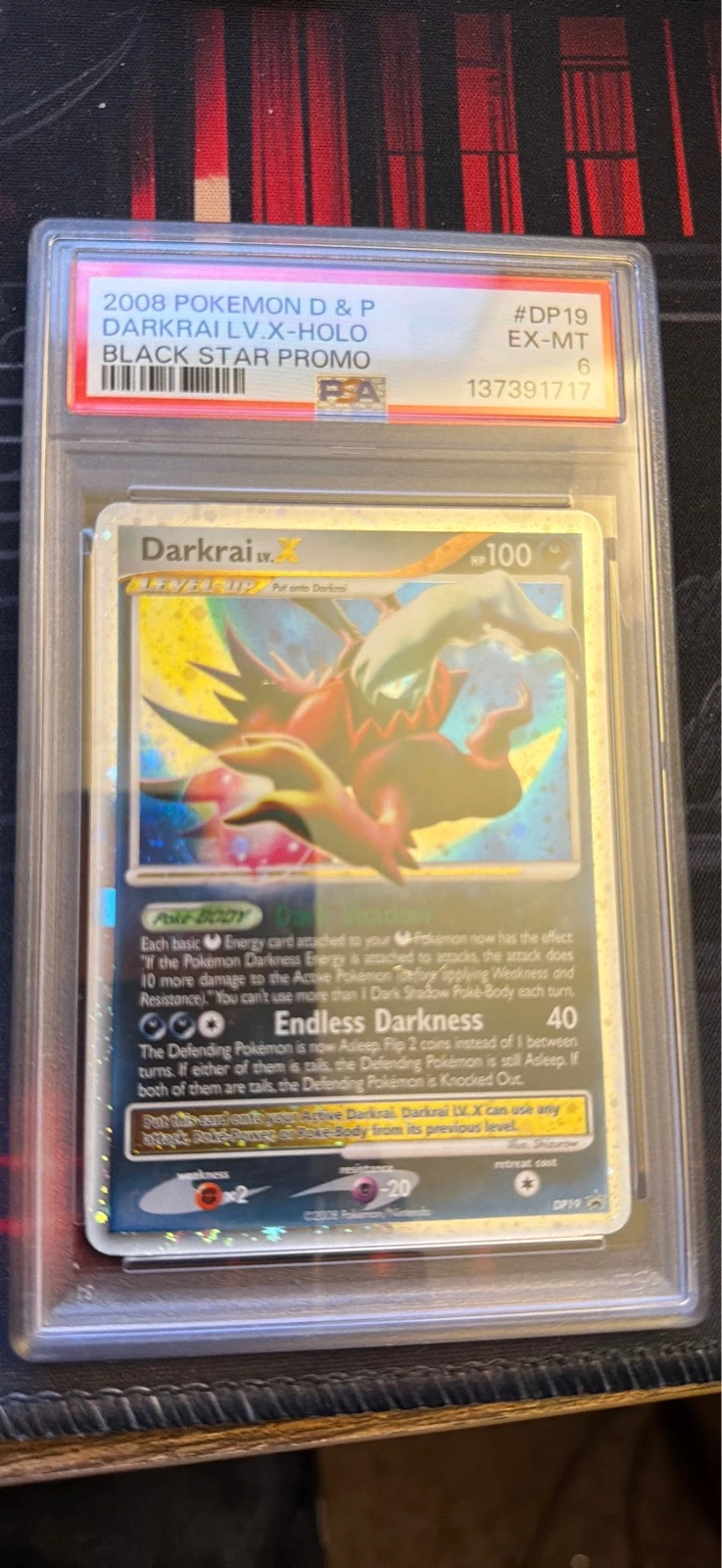 Darkrai LV.X - Black Star Promo #DP19