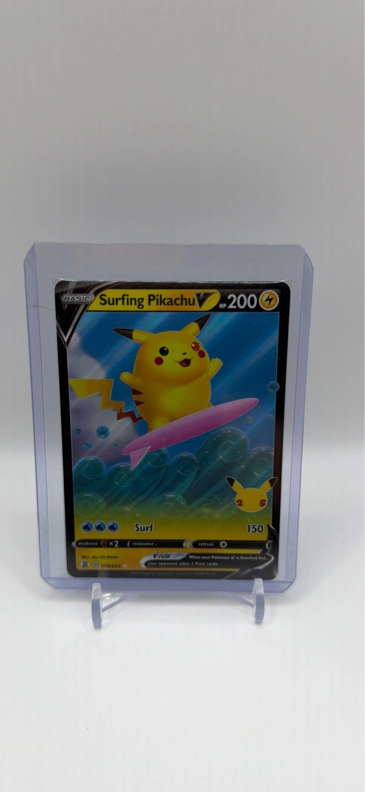 Surfing Pikachu V #008/025