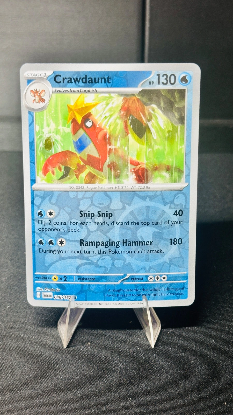 Crawdaunt (rev-holo) - Twilight Masquerade
