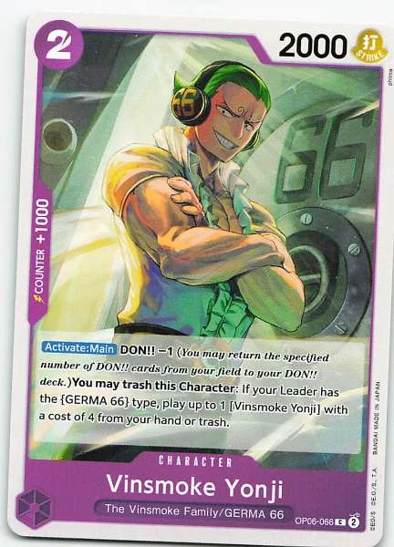 Vinsmoke Yonji - Wings of the Captain / The Best #OP06-066