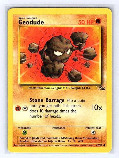 Geodude - Fossil #47/62