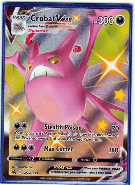 Crobat VMAX - Sword & Shield Black Star Promo #SWSH099